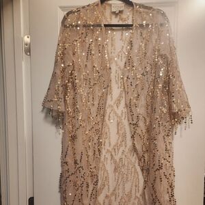 Gold glitter Kimono